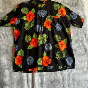 HAPPY BAY MEN’S HAWAIIAN SHIRT CASUAL SHORT SLEEVE SZ LARGE